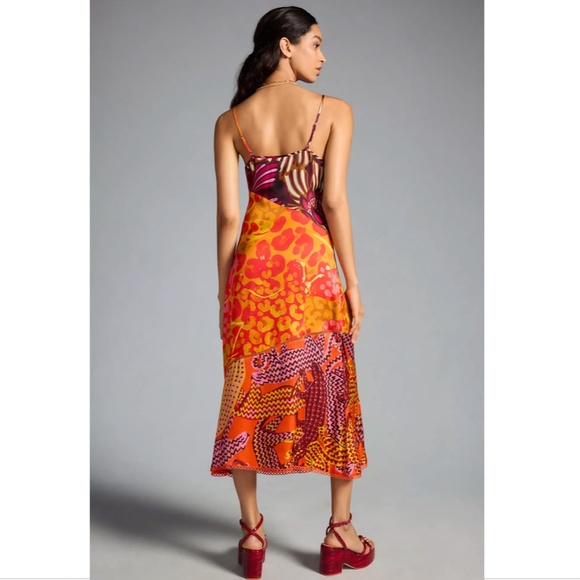 NWT ANTHROPOLOGIE FARM RIO X ANTHROPOLOGIE PRINTED SLIP DRESS - Picture 2 of 3